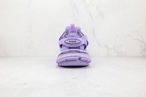 BALENCIAGA Track Mule Clear Sole Sneakers Purple - Image 5