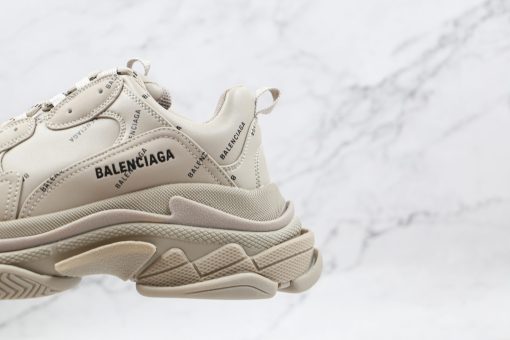 Balenciaga Triple BEIGE BLACK LOGO