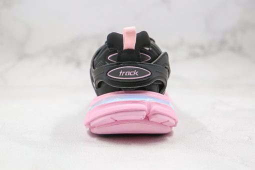 BALENCIAGA Track Mule Clear Sole Sneakers black pink - Image 5