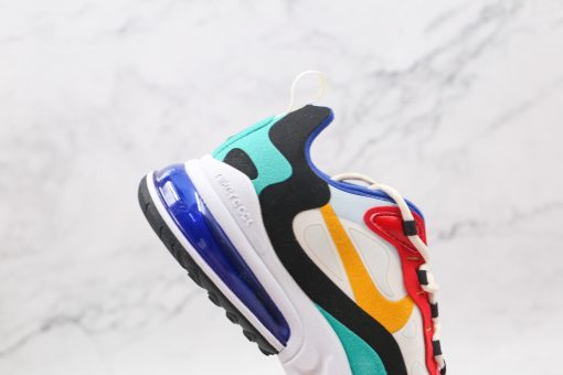 Nike 270 react white black red blue