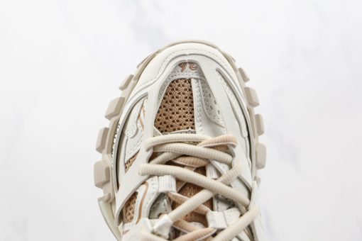 BALENCIAGA Track Mule Clear Sole Sneakers white yellow