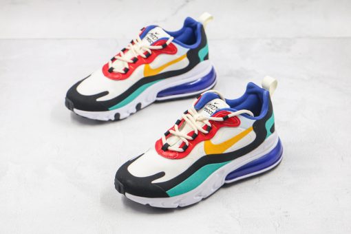 Nike 270 react white black red blue