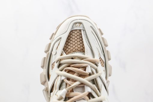 BALENCIAGA Track Mule Clear Sole Sneakers no light beige