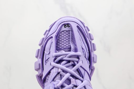 BALENCIAGA Track Mule Clear Sole Sneakers Purple - Image 4