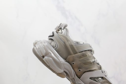 BALENCIAGA Track Mule Clear Sole Sneakers grey