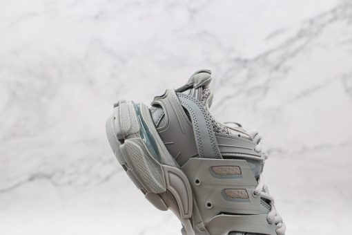 BALENCIAGA Track Mule Clear Sole Sneakers grey