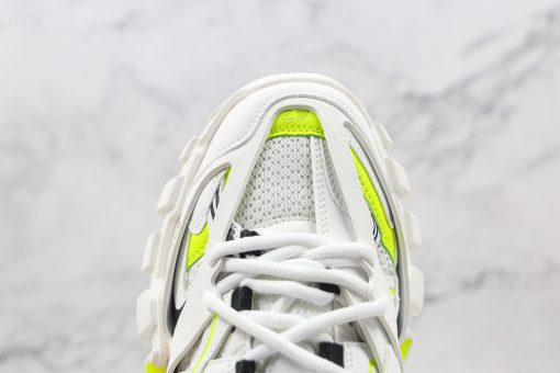 BALENCIAGA Track Mule Clear Sole Sneakers white green