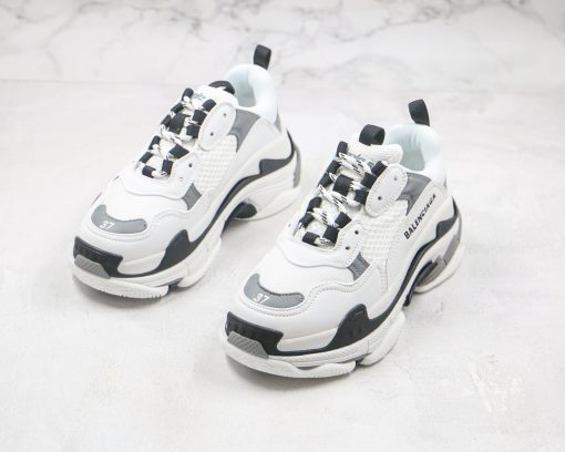 Triple S black white