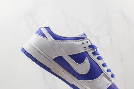 NIKE SB Dunk Low  White and blue stitching - Image 4