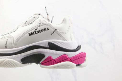 Triple S white black pink