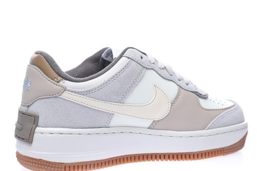 Nike WMNS Air Force 1 Shadow"Fog Gray/Ivory/White/Purple"