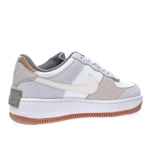 Nike WMNS Air Force 1 Shadow"Fog Gray/Ivory/White/Purple"