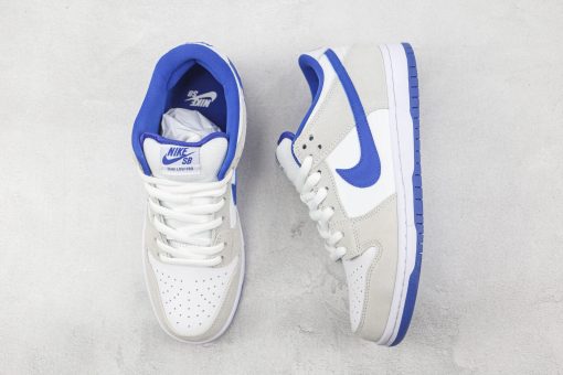 Nike SB Dunk Low white grey blue tick