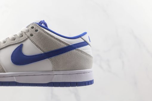 Nike SB Dunk Low white grey blue tick