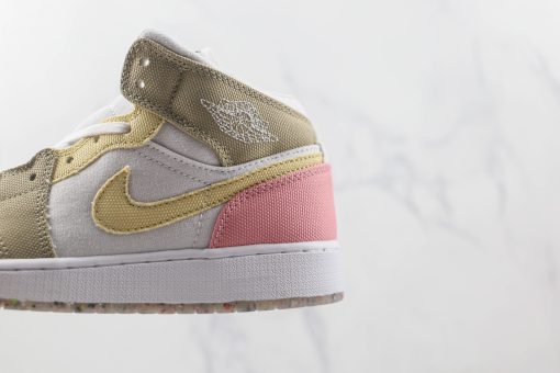 Nike Air Jordan 1 Mid pink white brown