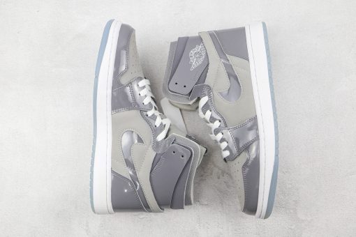 Nike Air Jordan 1 Grey White - Image 4