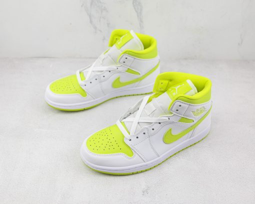 NIKE Air Jordan 1 Mid White Lime