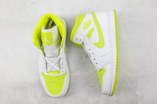 NIKE Air Jordan 1 Mid White Lime