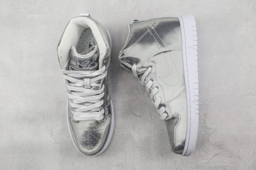 CLOT x Nike Dunk High"Silver Metallic"