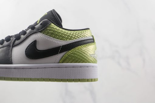 Nike Air Jordan 1 Low Vivid Green Snakeskin