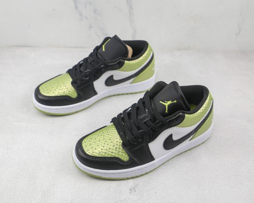 Nike Air Jordan 1 Low Vivid Green Snakeskin