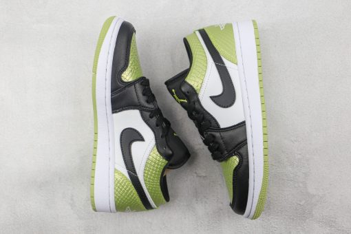 Nike Air Jordan 1 Low Vivid Green Snakeskin