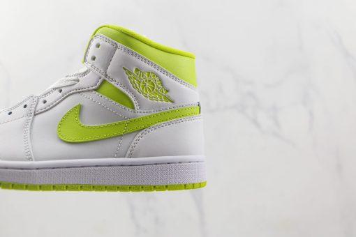 NIKE Air Jordan 1 Mid White Lime