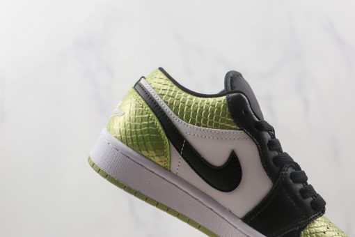 Nike Air Jordan 1 Low Vivid Green Snakeskin