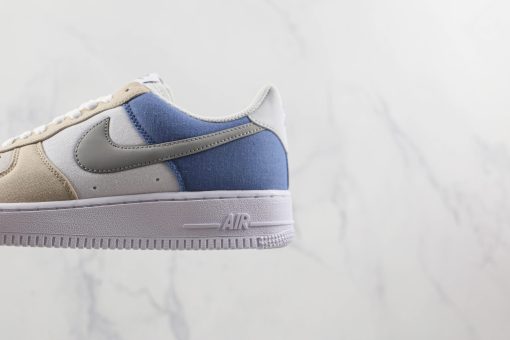 Nike Air Force 1 07 Low Cream Beige Blue