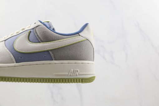 Nike Air Force 1’07 Low Grey blue canvas stitching