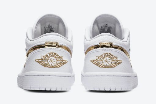 Nike Air Jordan 1 Low White Metallic Gold (W)