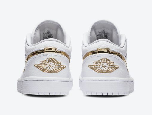 Nike Air Jordan 1 Low White Metallic Gold (W)