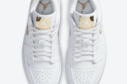 Nike Air Jordan 1 Low White Metallic Gold (W)