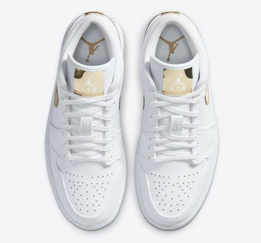 Nike Air Jordan 1 Low White Metallic Gold (W)