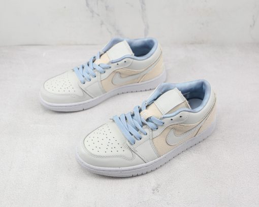 Nike  Air Jordan 1 Low Canvas Grey Cream - Image 2