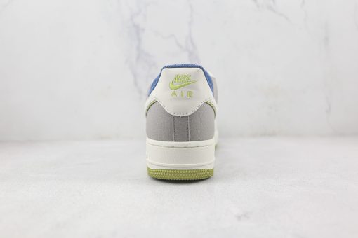 Nike Air Force 1’07 Low Grey blue canvas stitching