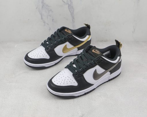 Nike Dunk Low Black White Metallic (GS)