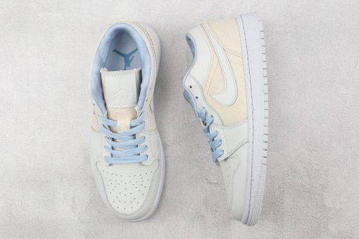 Nike  Air Jordan 1 Low Canvas Grey Cream - Image 3