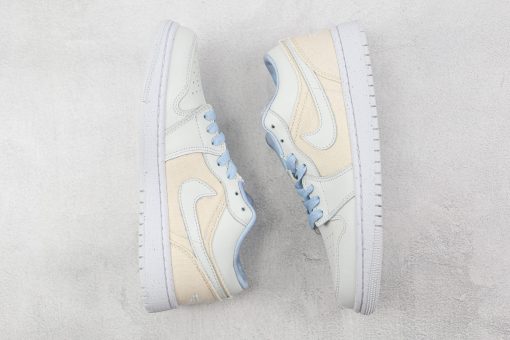 Nike  Air Jordan 1 Low Canvas Grey Cream - Image 4