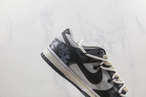 Nike Dunk Low Black Deconstructed straps