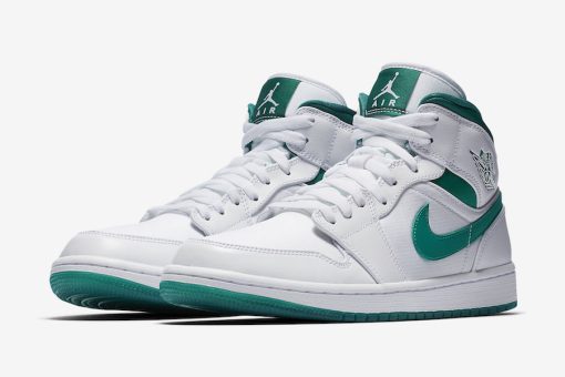 Nike Air Jordan 1 Mid White Mystic Green