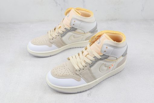 Nike Air Jordan 1 Mid SE Craft Inside Out White Grey