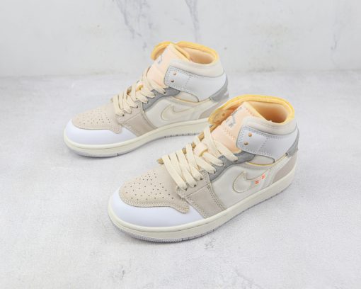 Nike Air Jordan 1 Mid SE Craft Inside Out White Grey