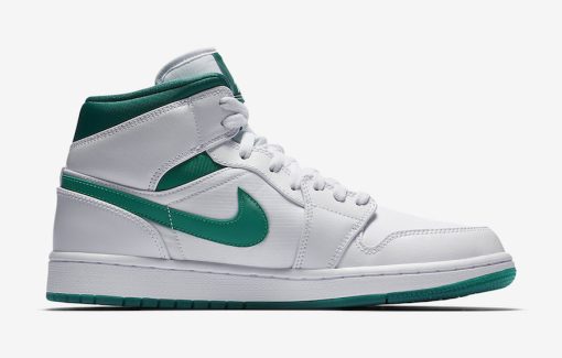 Nike Air Jordan 1 Mid White Mystic Green