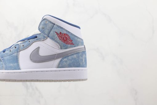 Nike Air Jordan 1 Mid French Blue Fire Red