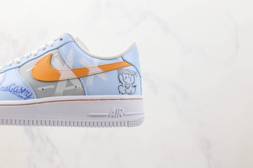 Nike Air Force 1 07 Low Garfield Light Blue Orange