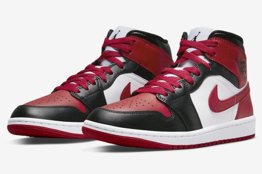 Nike Air Jordan 1 Mid Alternate Bred Toe