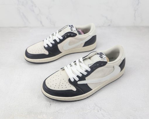 Jordan 1 Low Fragment x Travis Scott White Black - Image 2