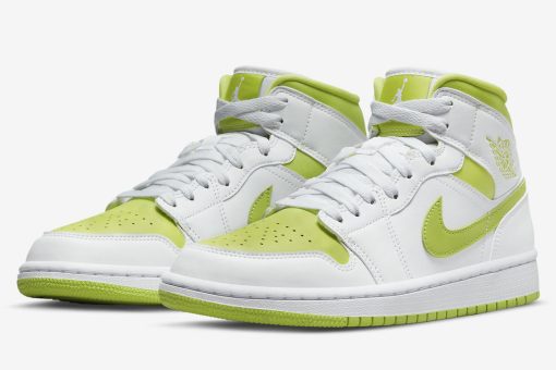 Nike Air Jordan 1 Mid White Lime