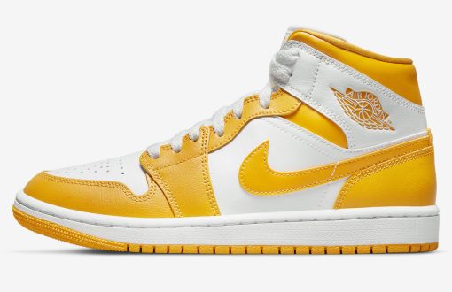 Nike Air Jordan 1 Mid White University Gold (W)